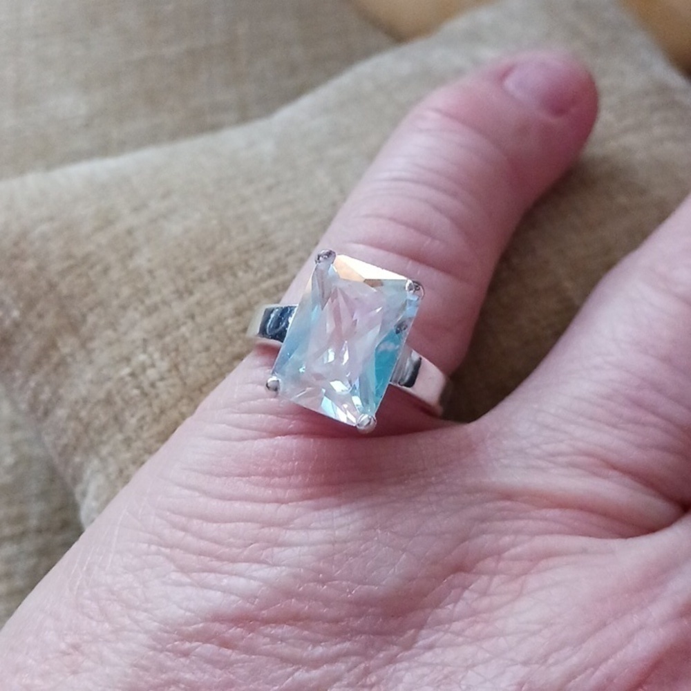 Rhinestone Silver Ring - Picture 8 of 11